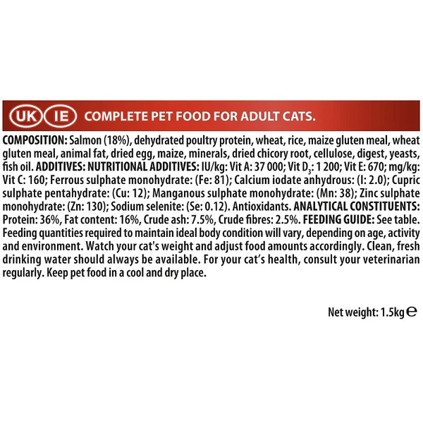 Purina Pro Plan Adult Cat Vital Functions Rich in Salmon 1.5 Kg