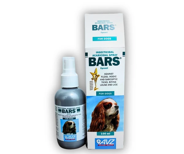Bars Spray Fleas & Ticks For Dogs 100 ml
