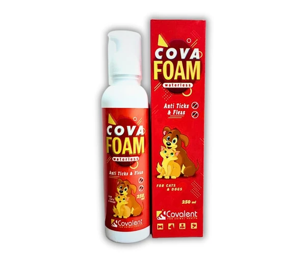 Cova Foam Waterless Anti Ticks & Fleas 250 ml