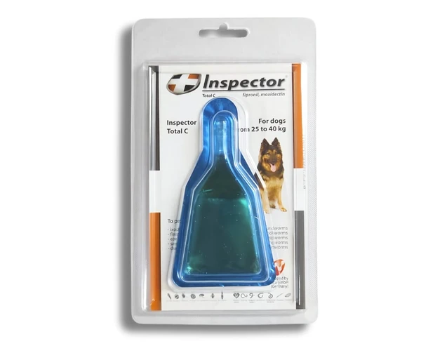 Inspector Total C Spot-on For Dogs From 25 To 40 kg (Fipronil , Moxidectin ) X 1 Pipette