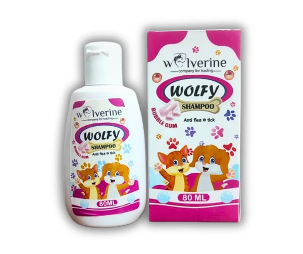 Wolverine Wolfy Shampoo Anti flea & tick 80 ml
