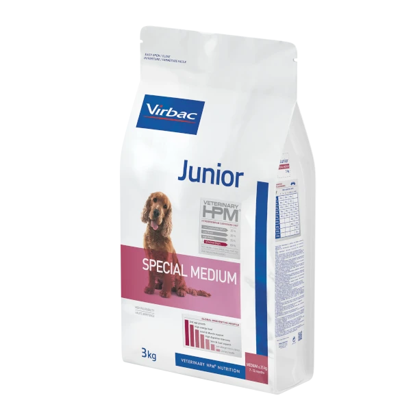 Virbac Veterinary HPM Junior Special Medium Dog Dry Food 3 kg