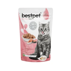 bestpet Meaty Bites in Delicious Jelly Salmon Sterilized Cat Wet Food 85 g