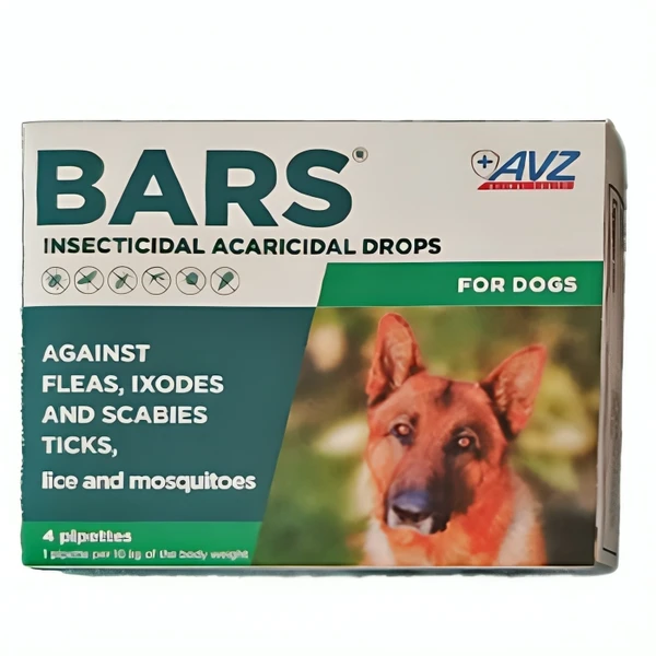 BARS® Insecticidal Drops For Dogs 10 Kg (1 pipette) 