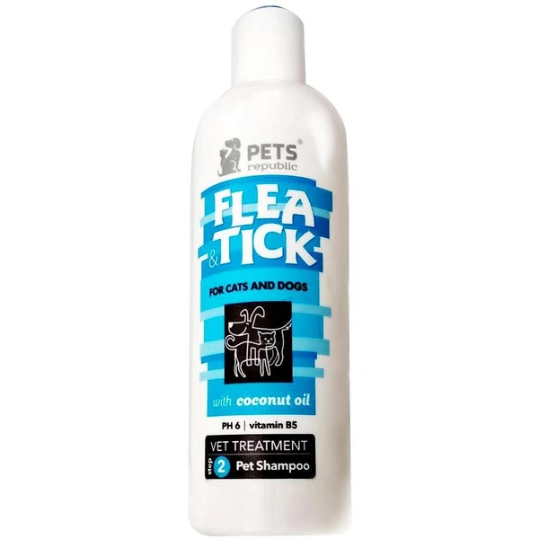 Pets Republic Flea & Tick Shampoo for Cats & Dogs 500 ml