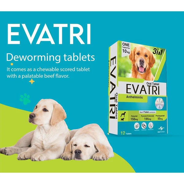 Evatri Dogs 1 Deworming Tablet