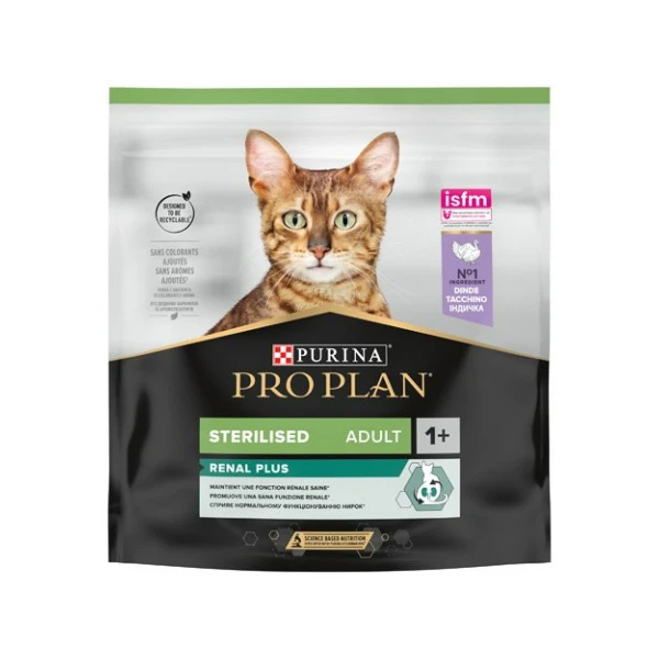 Purina Pro Plan Sterilised Renal Plus Adult Cat Rich in Turkey 400 g