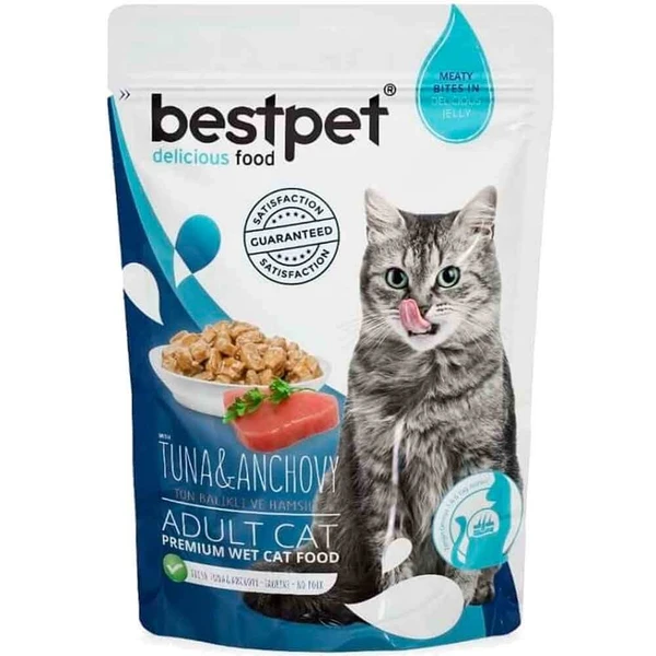 bestpet Meaty Bites in Delicious Jelly Adult Cat Wet Food 85 g